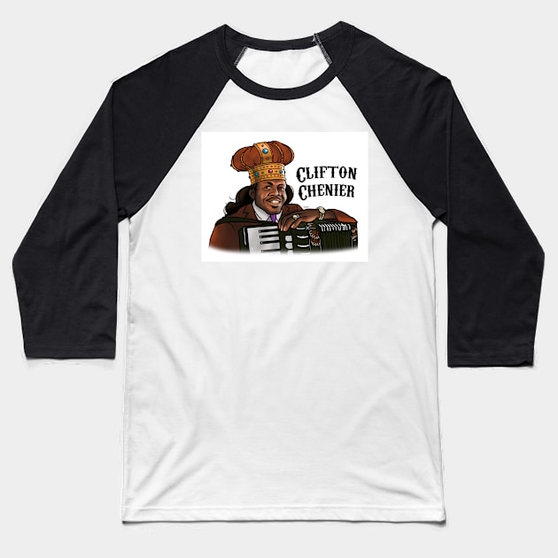 Clifton Chenier Baseball T-Shirt by donar